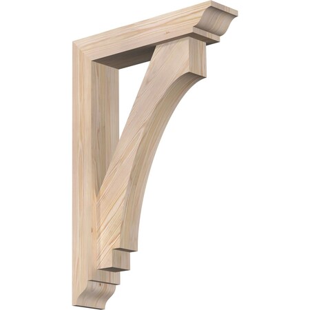 Ekena Millwork Imperial Traditional Smooth Bracket w/ Offset Brace, Douglas Fir, 5 1/2"W x 24"D x 36"H BKT0604X24X36IMP01SDF